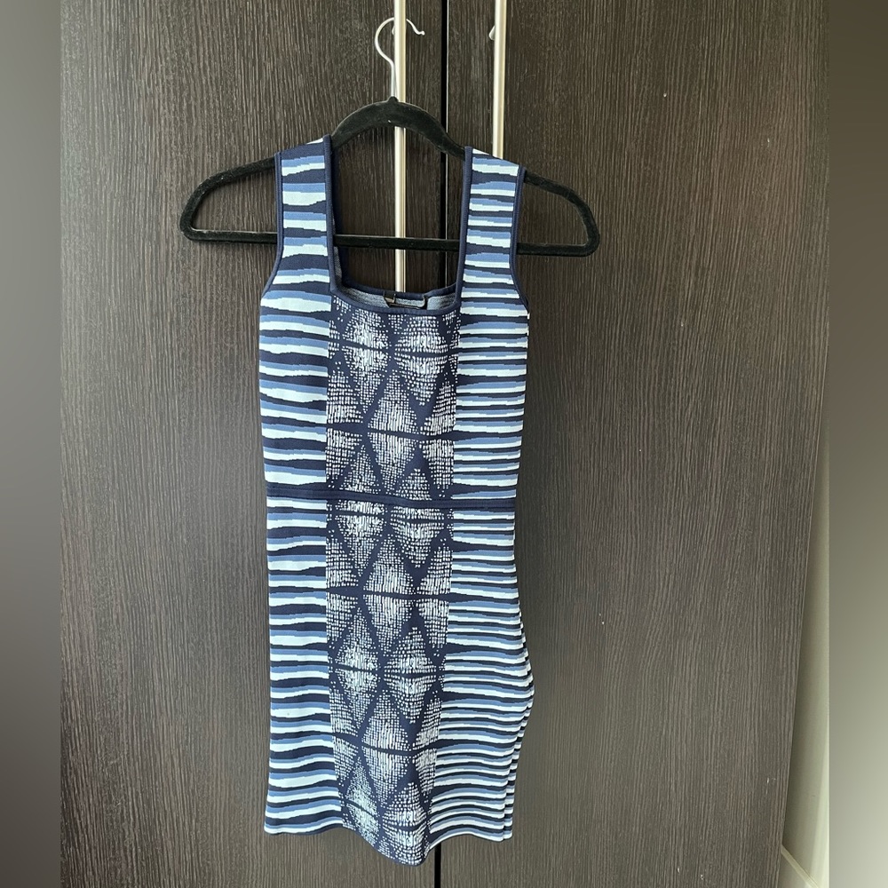 BCBG blue bandage dress - Picture 3 of 7